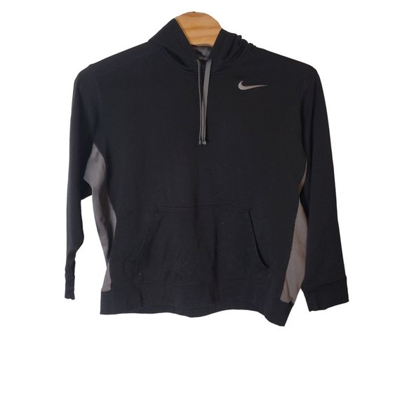 Nike Therma-Fit Black & Gray Hooded‎ Sweatshirt Size XXL Men's - Picture 1 of 6